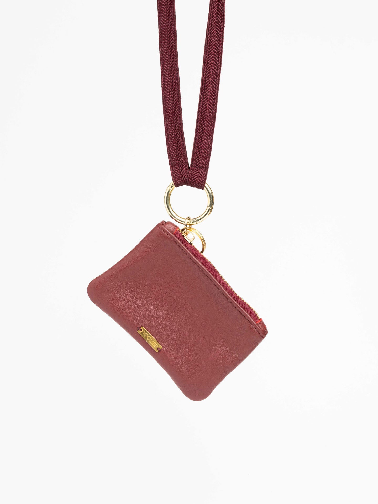 micro wallet - NAIMA - cherry red