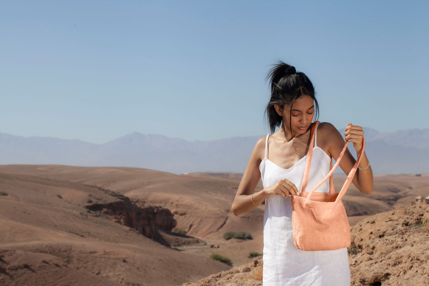 mini bag - SAIDA - peach - sale