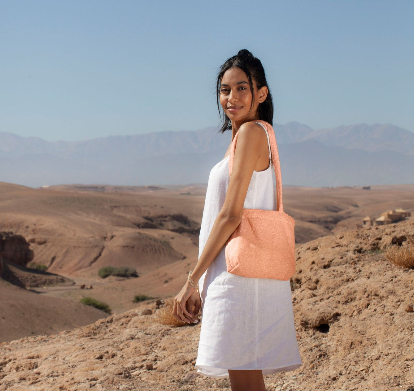 mini bag - SAIDA - peach - sale