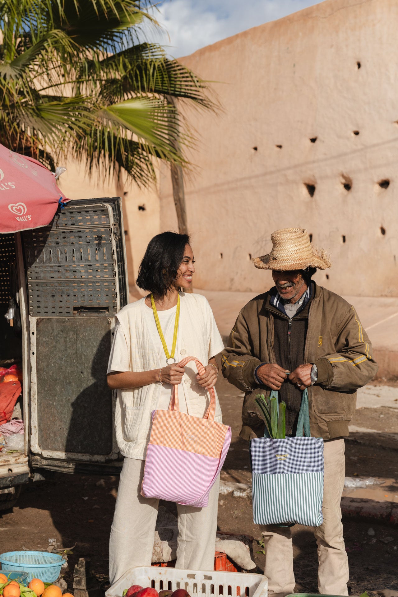 bag - SOUMIA - pink/orange