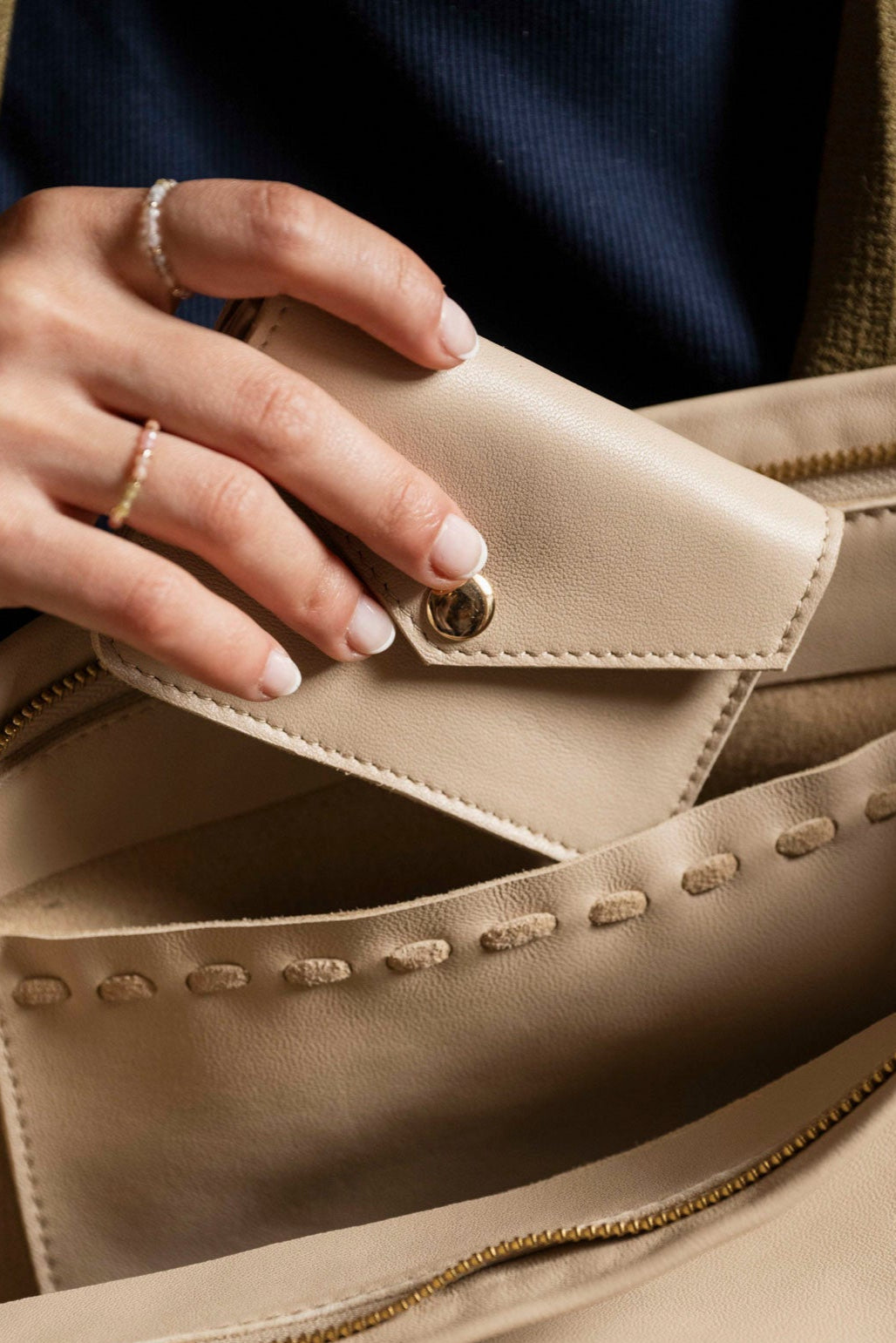 mini wallet - NAIMA - creme