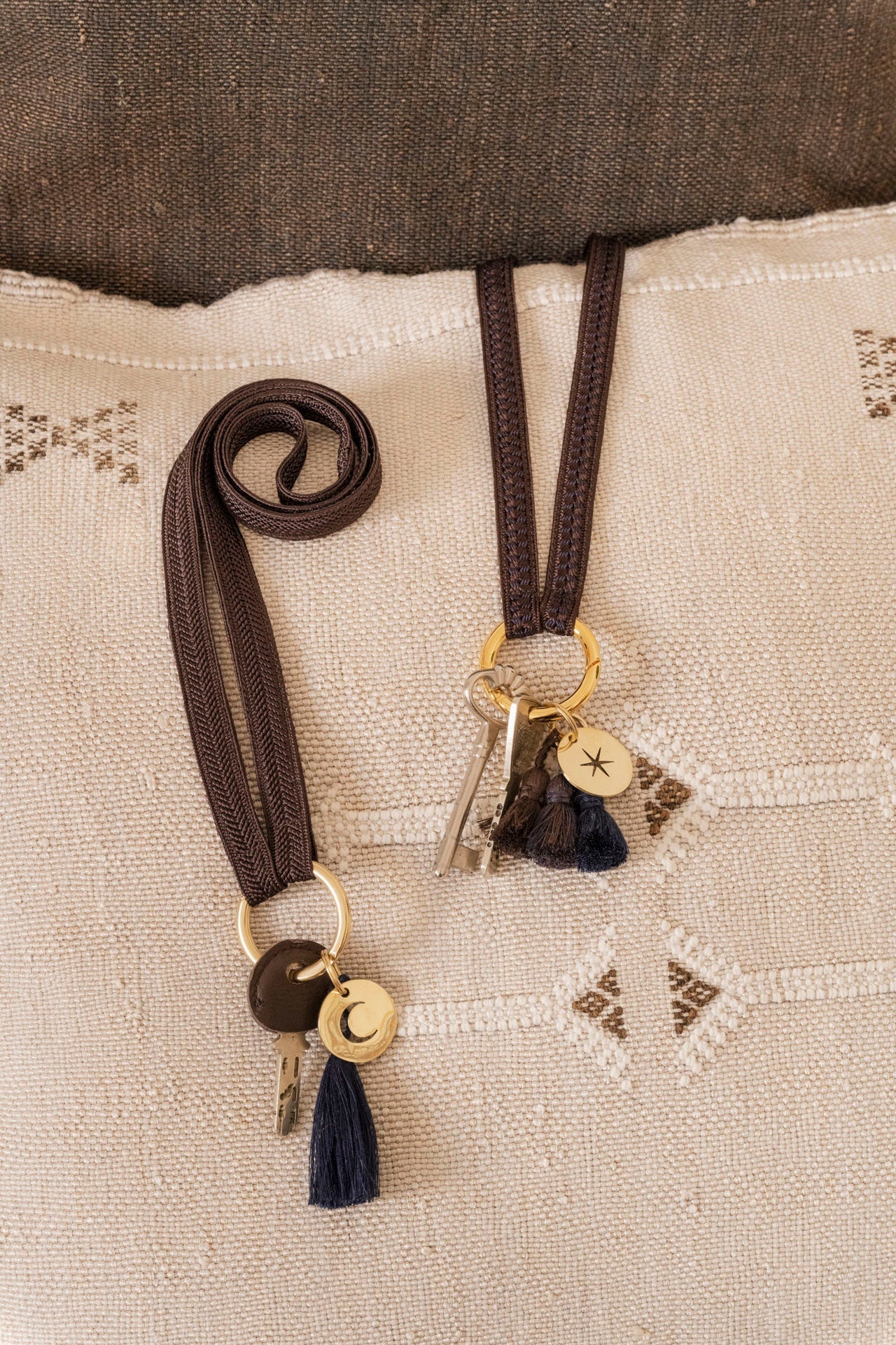 tassel trio - SHOUSHA - marine, mocca, nightingale