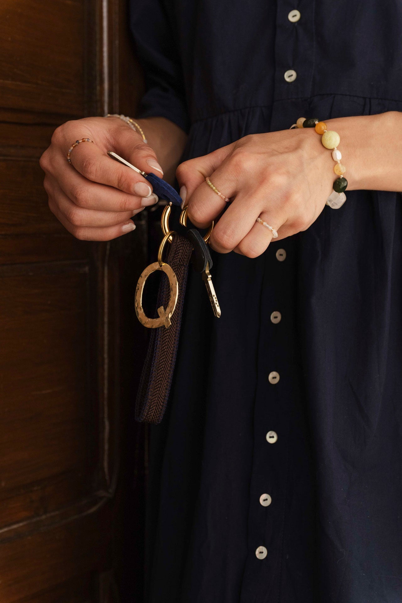 keychain loop - ZAHRA hbik - mocca
