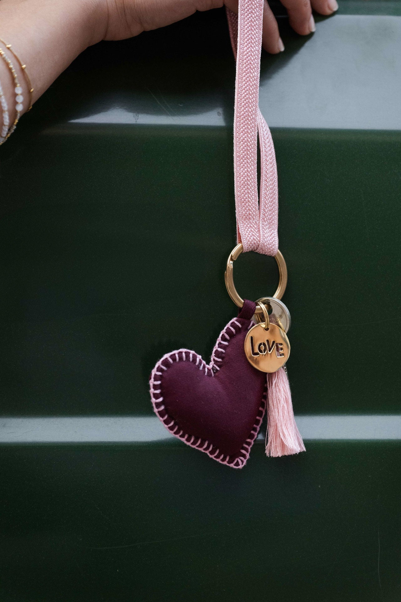 keychain band - ZAHRA mini - rose