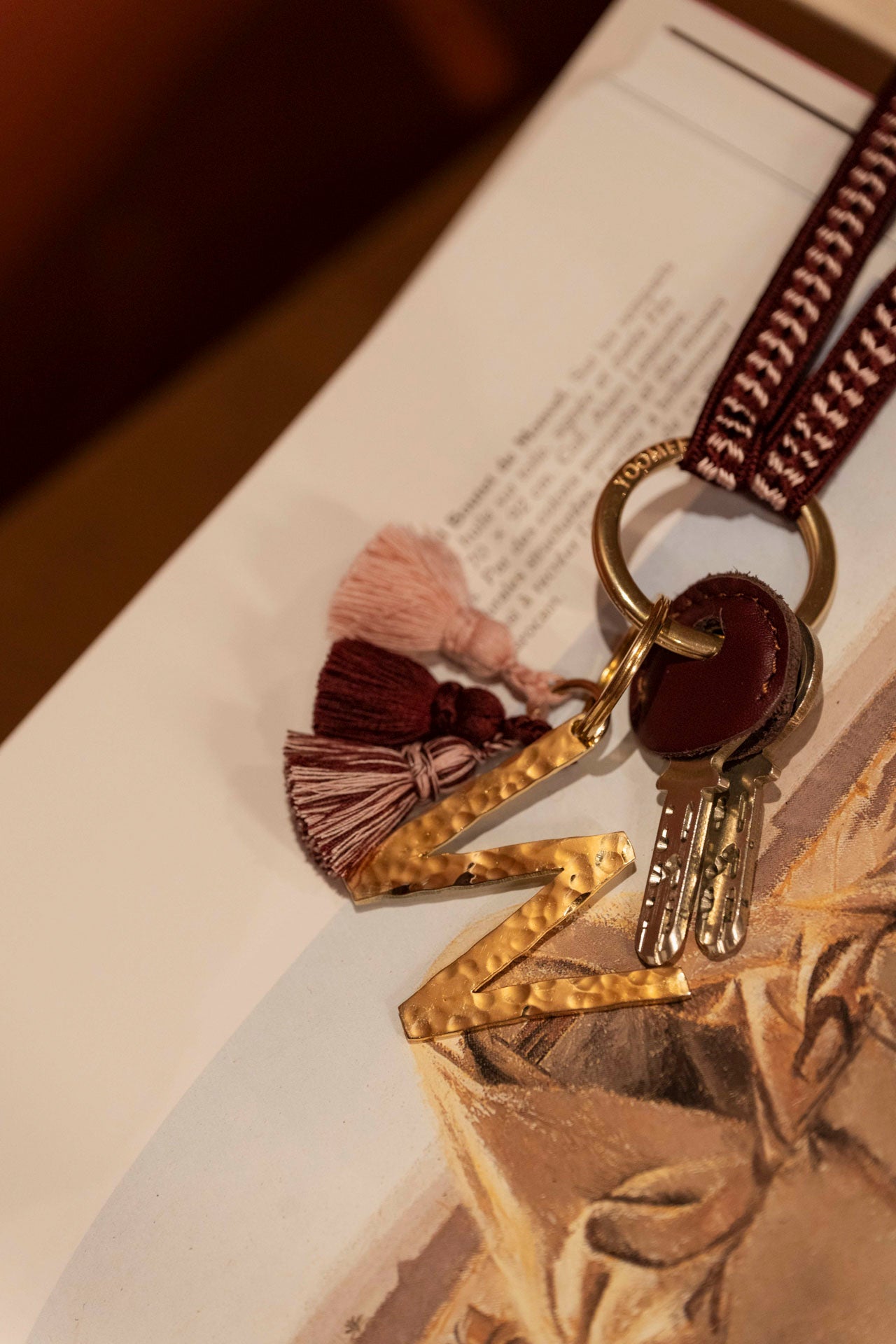 keychain band - ZAHRA - cherry blossom