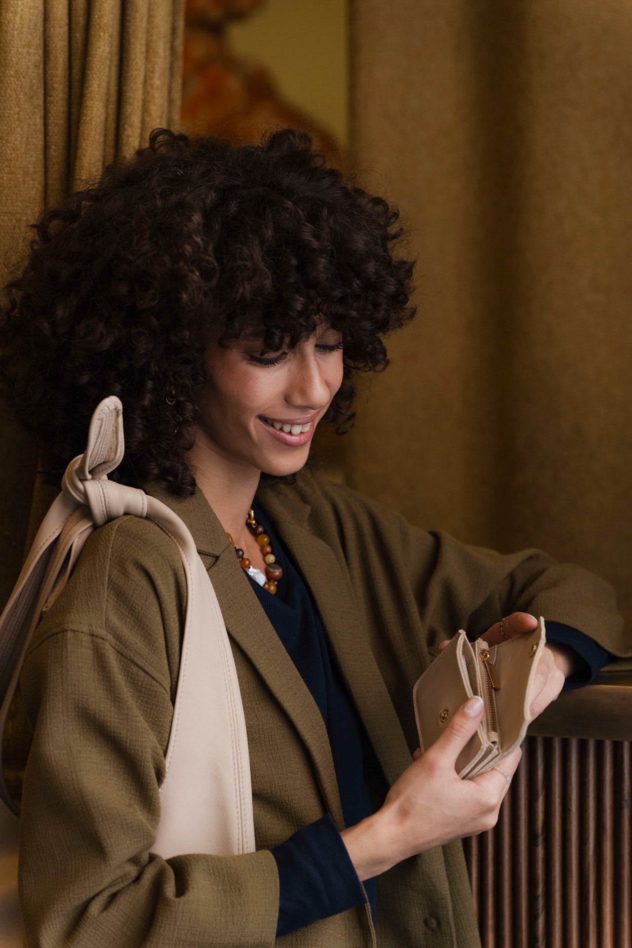 mini wallet - NAIMA - creme