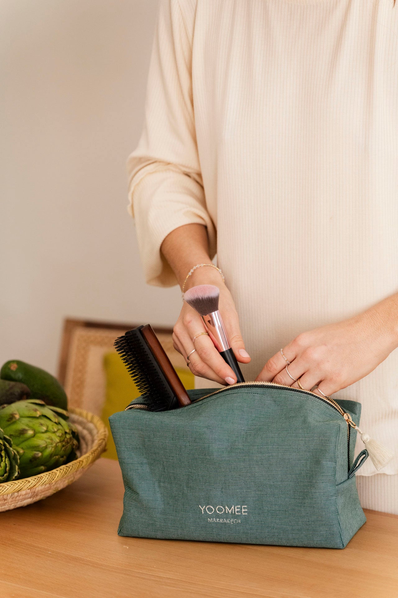 necessaire - SOUMIA - forest green