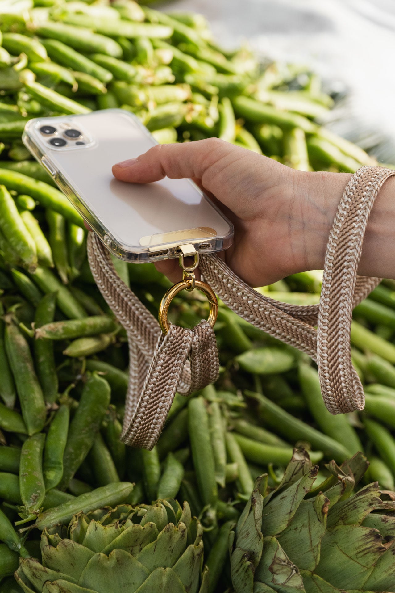 phonechain band - ZAHRA - marble