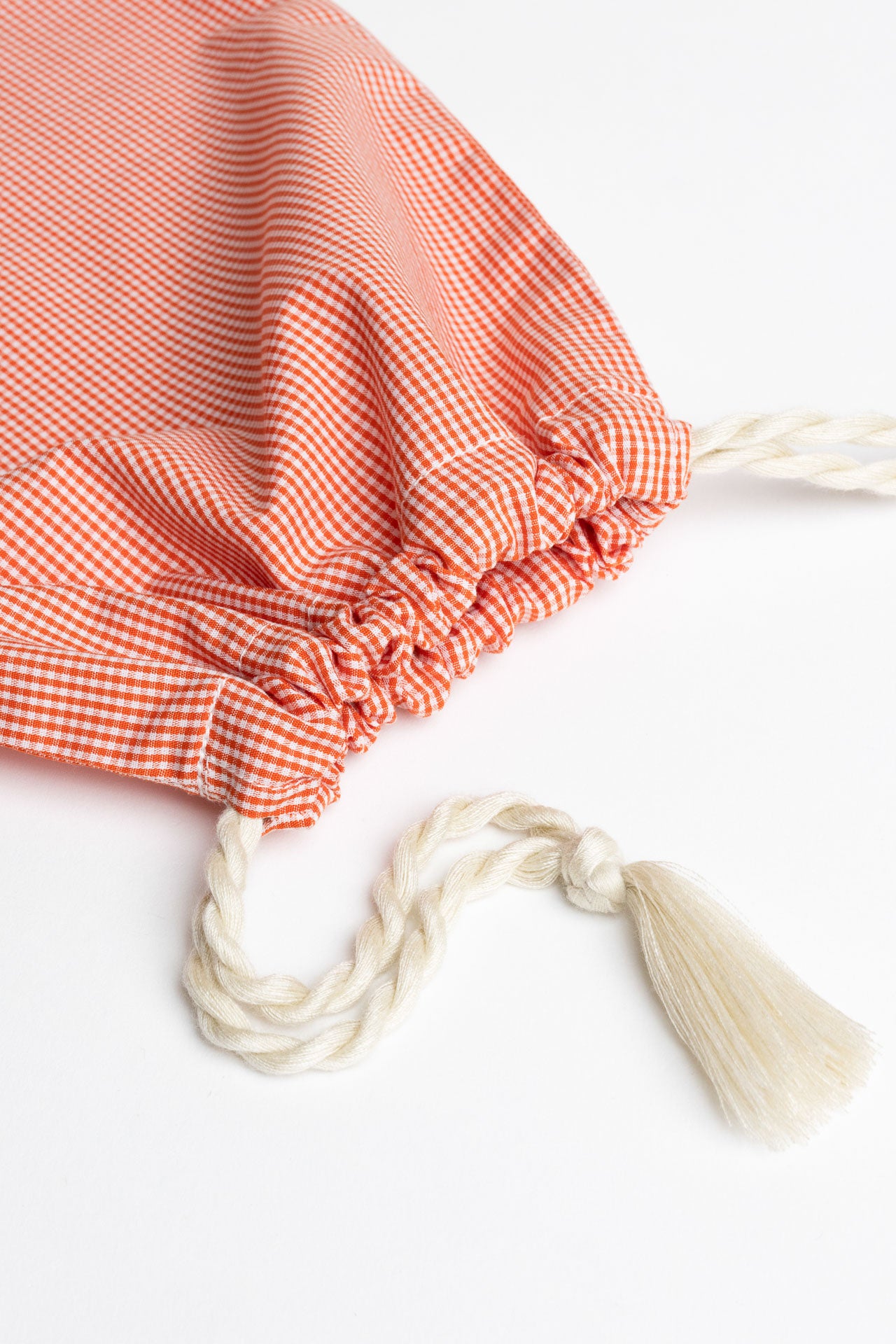 present pouch - FAHRA - mini checked orange
