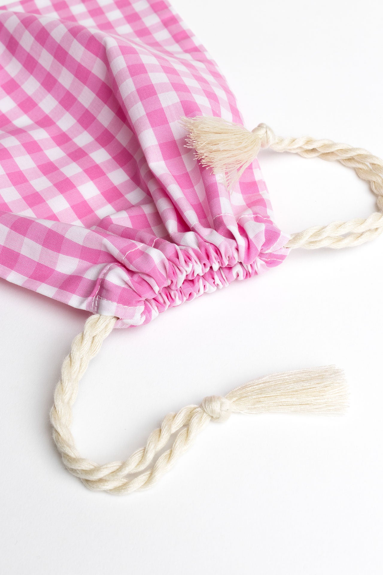 present pouch - FAHRA - midi checked pink
