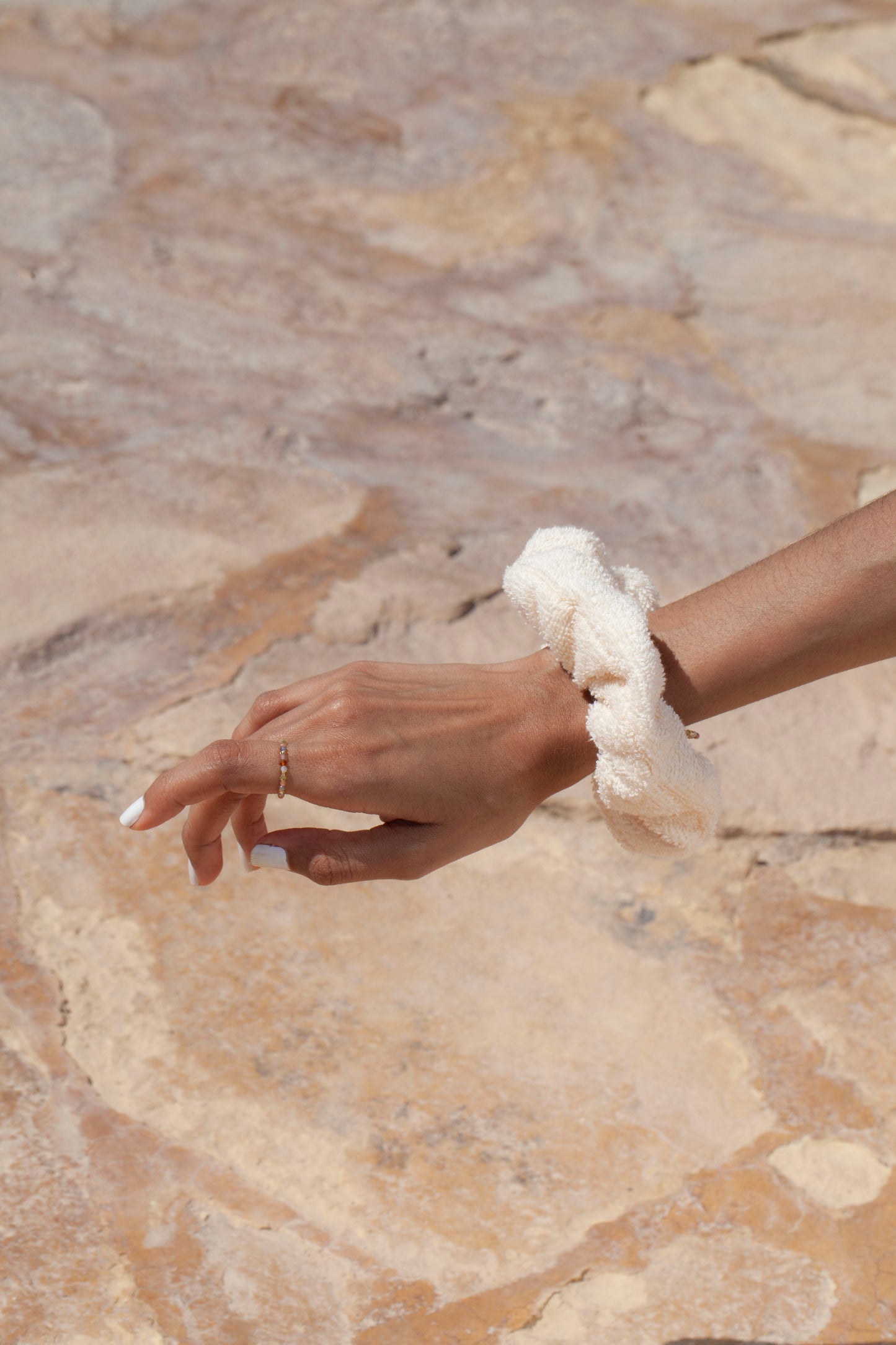 scrunchie - MEDINA terry - beige - sale