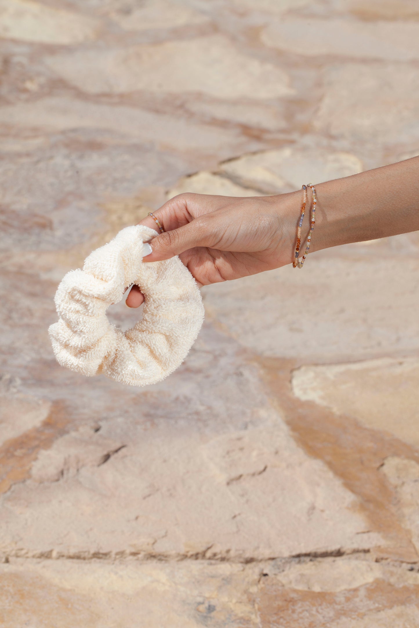 scrunchie - MEDINA terry - beige - sale