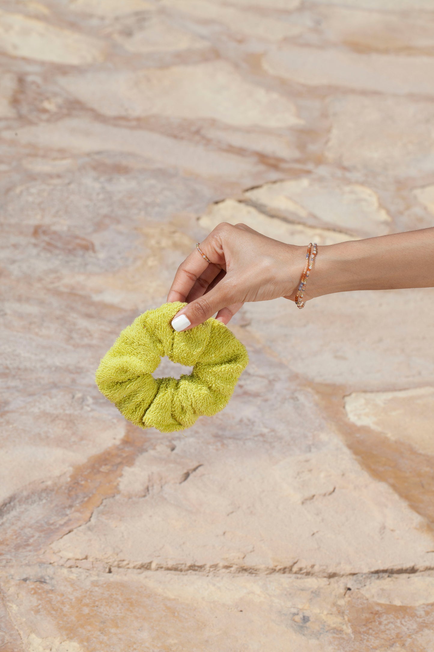 scrunchie - MEDINA terry - pistachio - sale