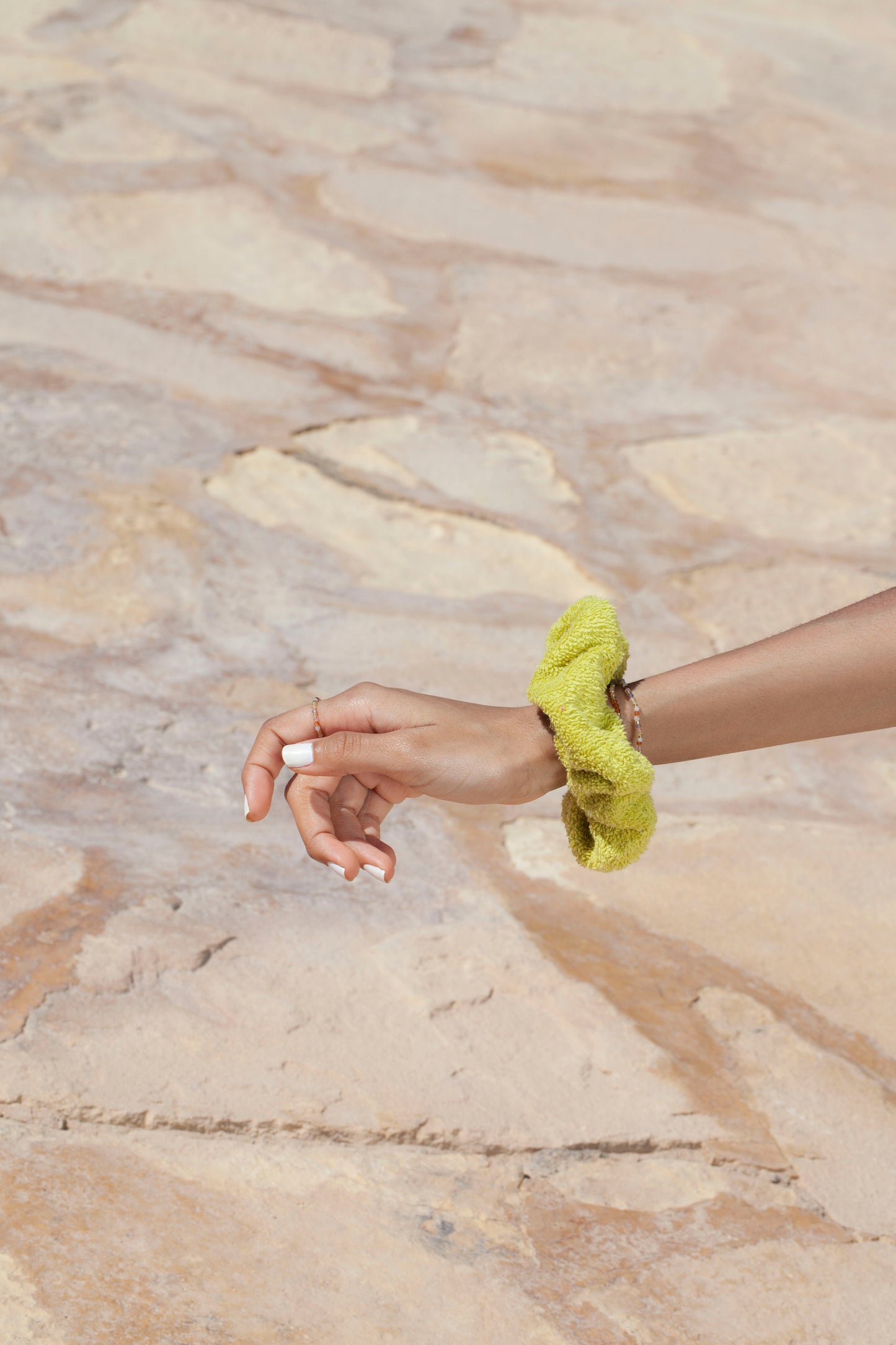 scrunchie - MEDINA terry - pistachio - sale