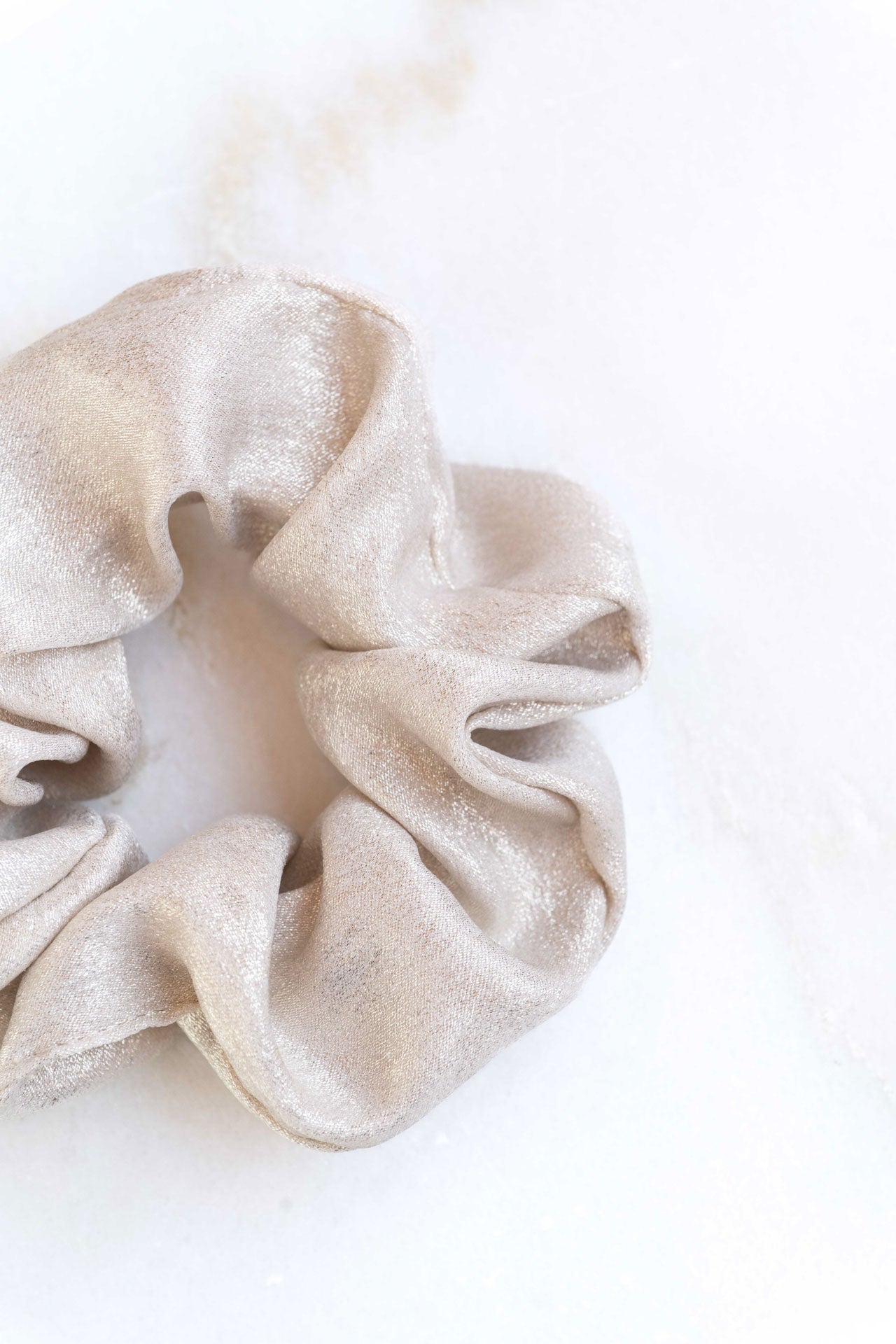 scrunchie - MEDINA glitter - creme