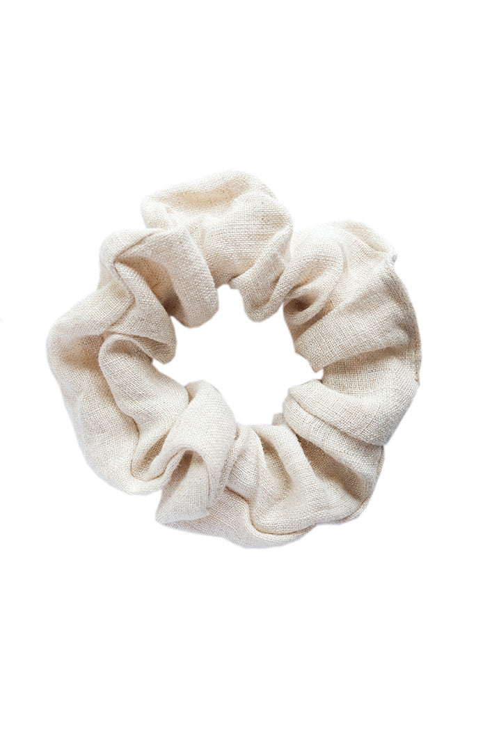 scrunchie - MEDINA linen - creme