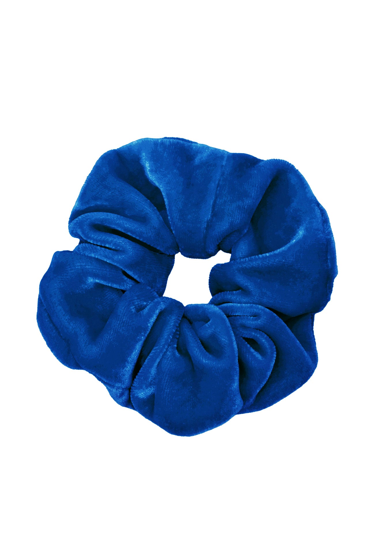 scrunchie - MEDINA velvet silk - majorelle blue