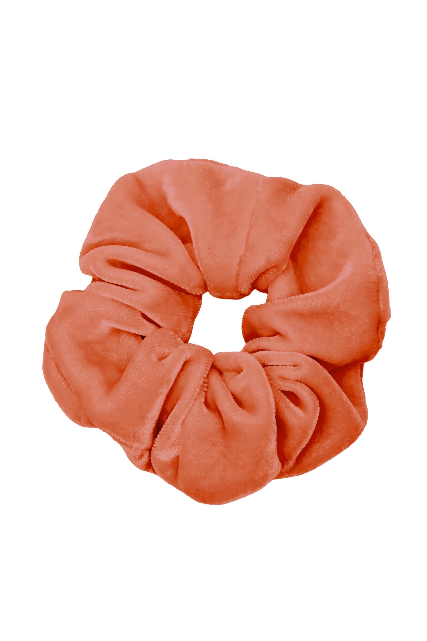 scrunchie - MEDINA velvet silk - salmon