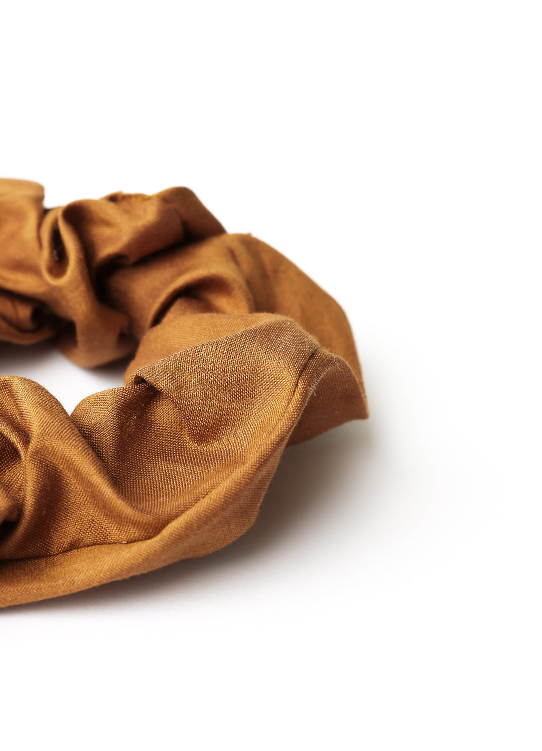 scrunchie - MEDINA silk - cognac