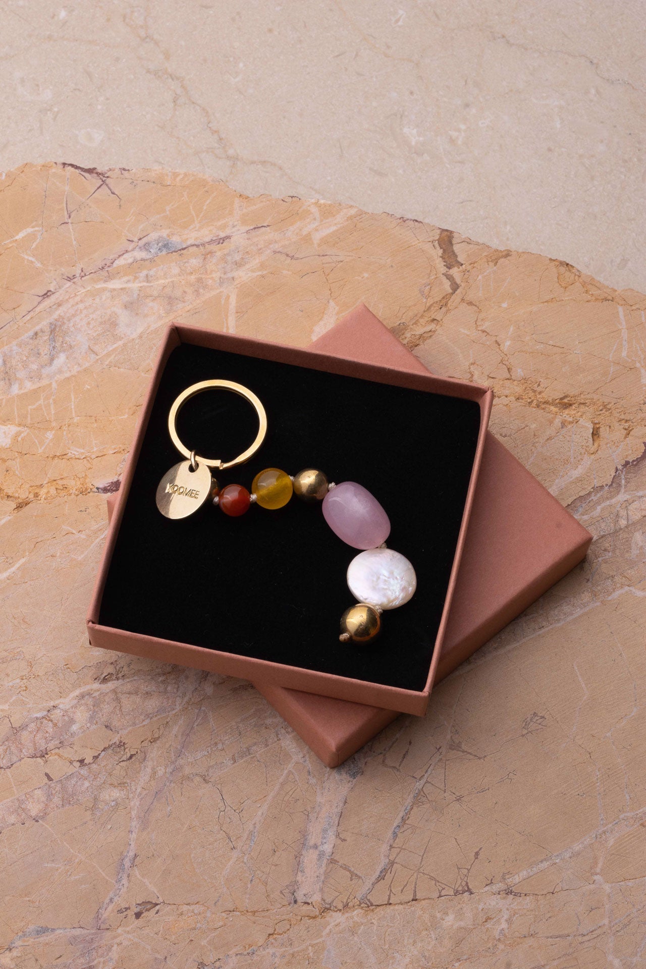 stone pendant - JAMILA - sunrise