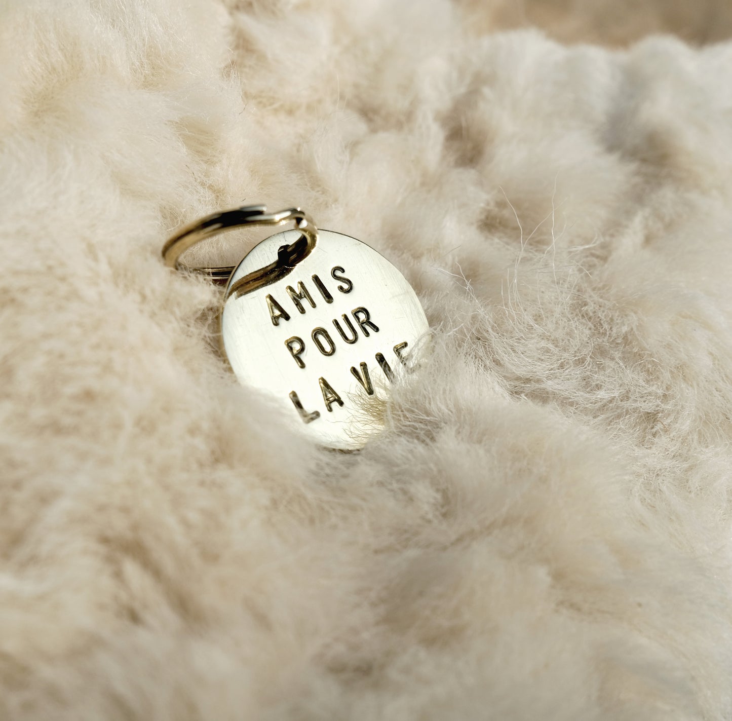 key tag - mini - amis pour la vie (charity project)