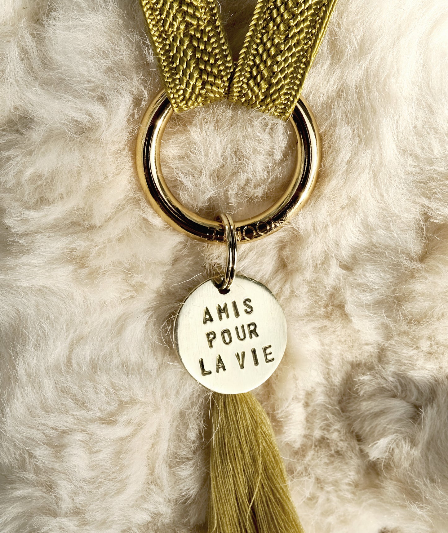 key tag - mini - amis pour la vie (charity project)