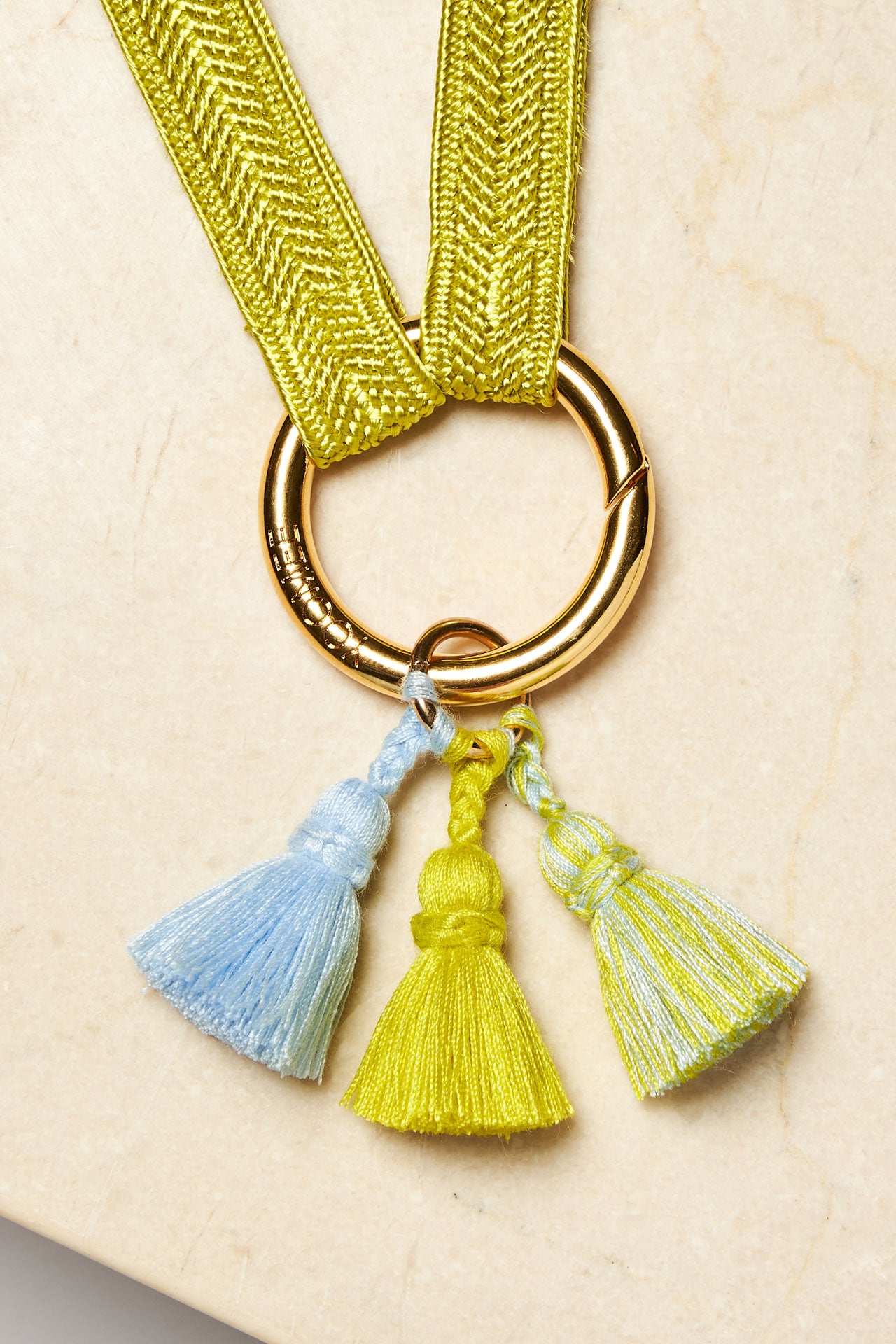 tassel trio - SHOUSHA - light blue, limegreen, yuzu