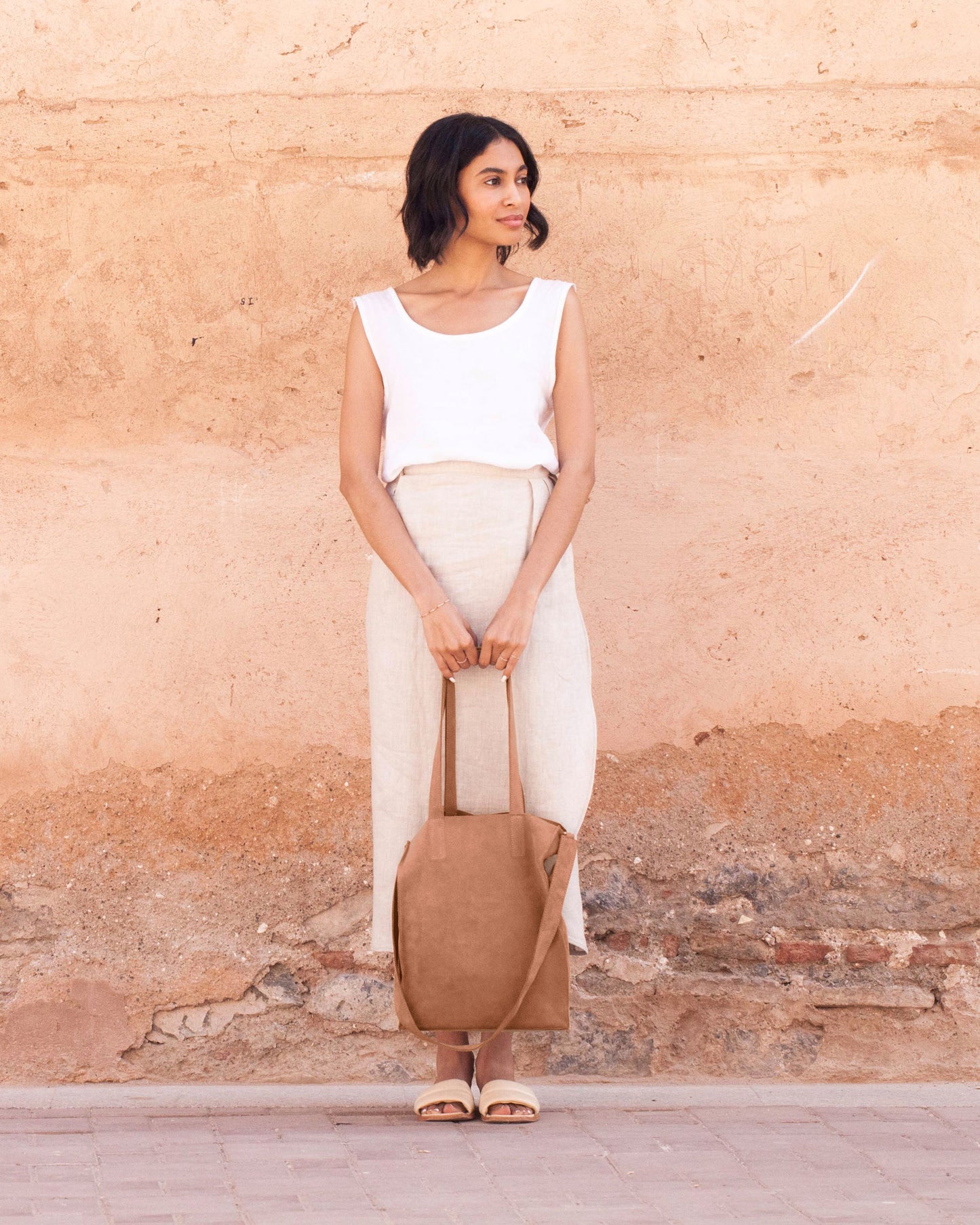 tote - DENYA - crossbody - red clay
