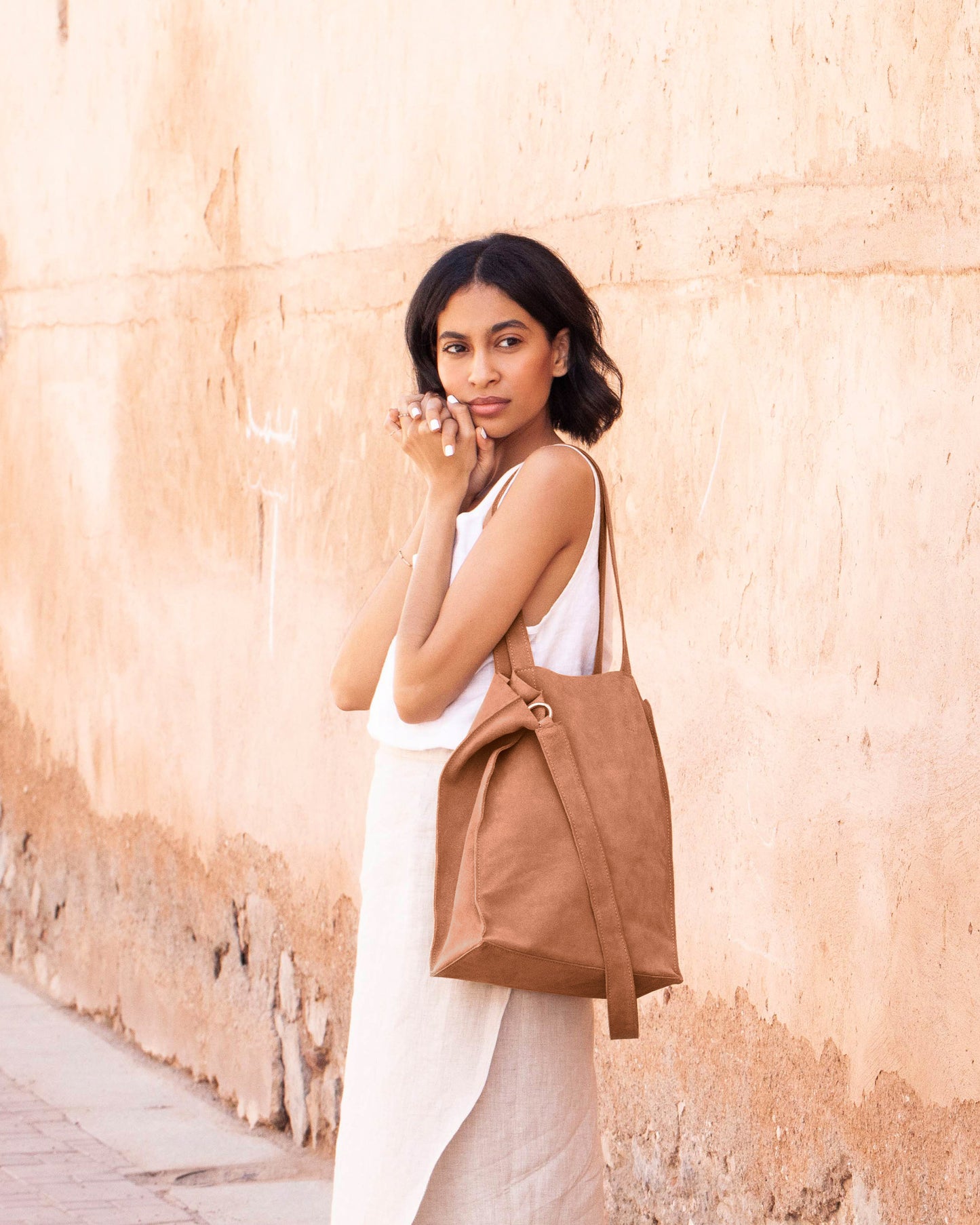 tote - DENYA - crossbody - red clay