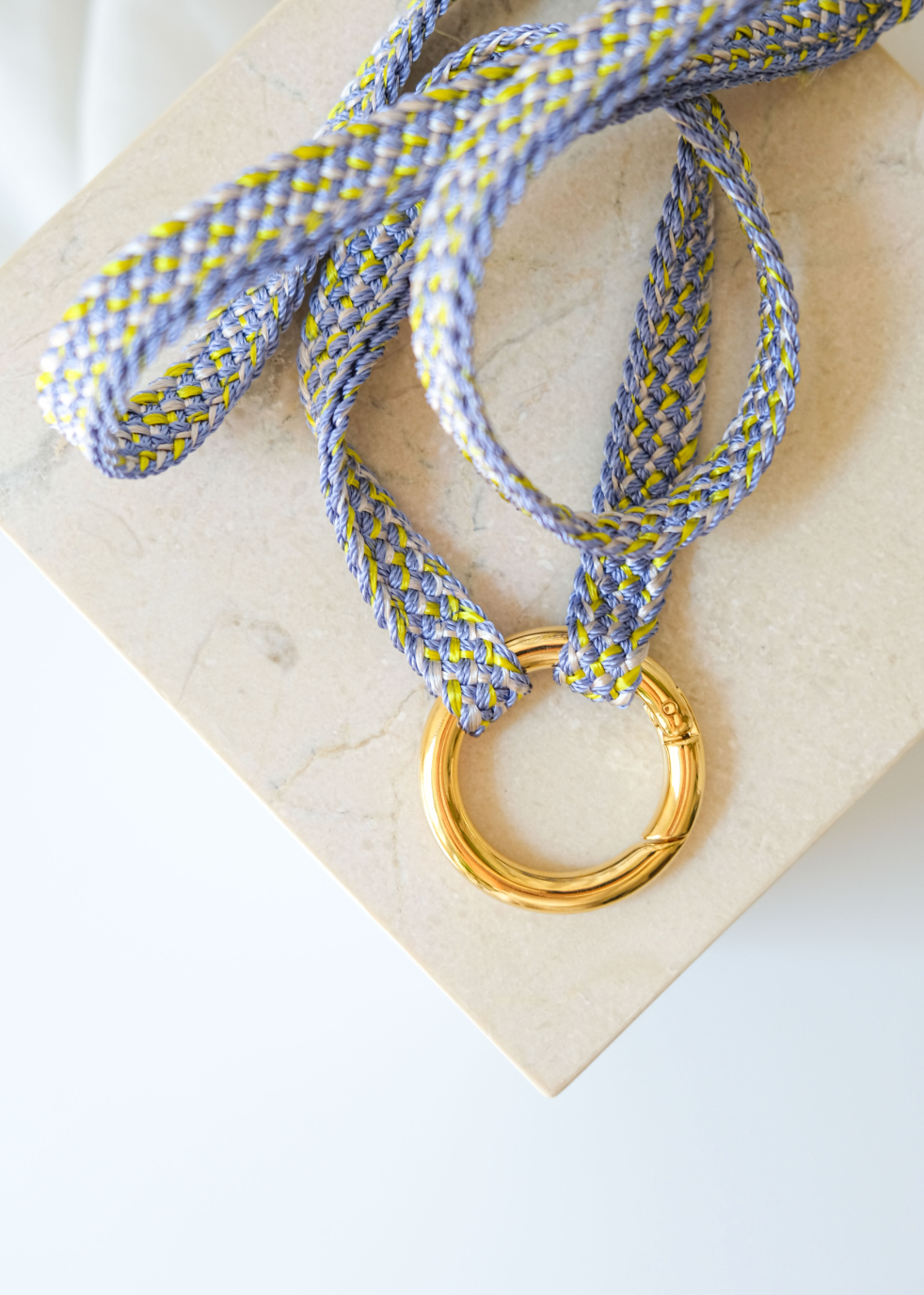 keychain band - FATIMA - blue flower - sale