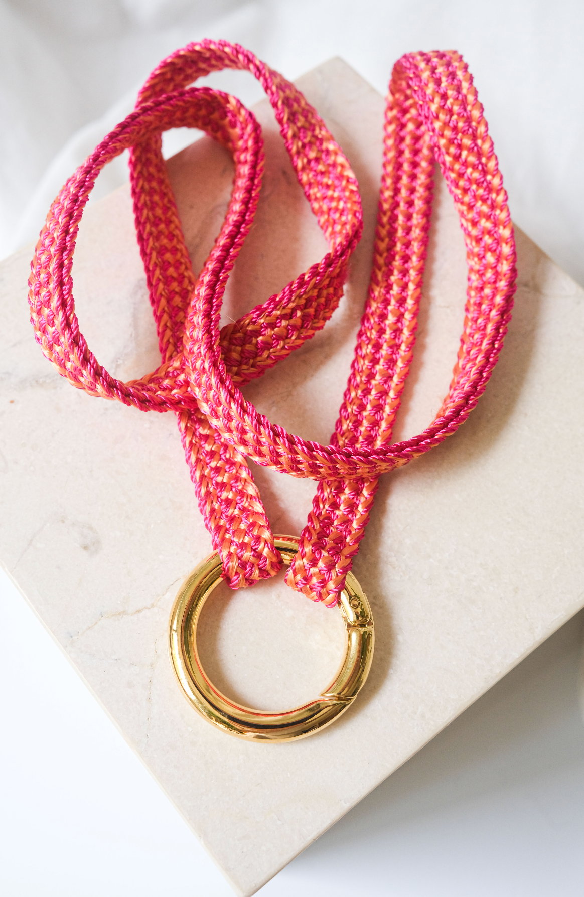 keychain band - FATIMA - pink love