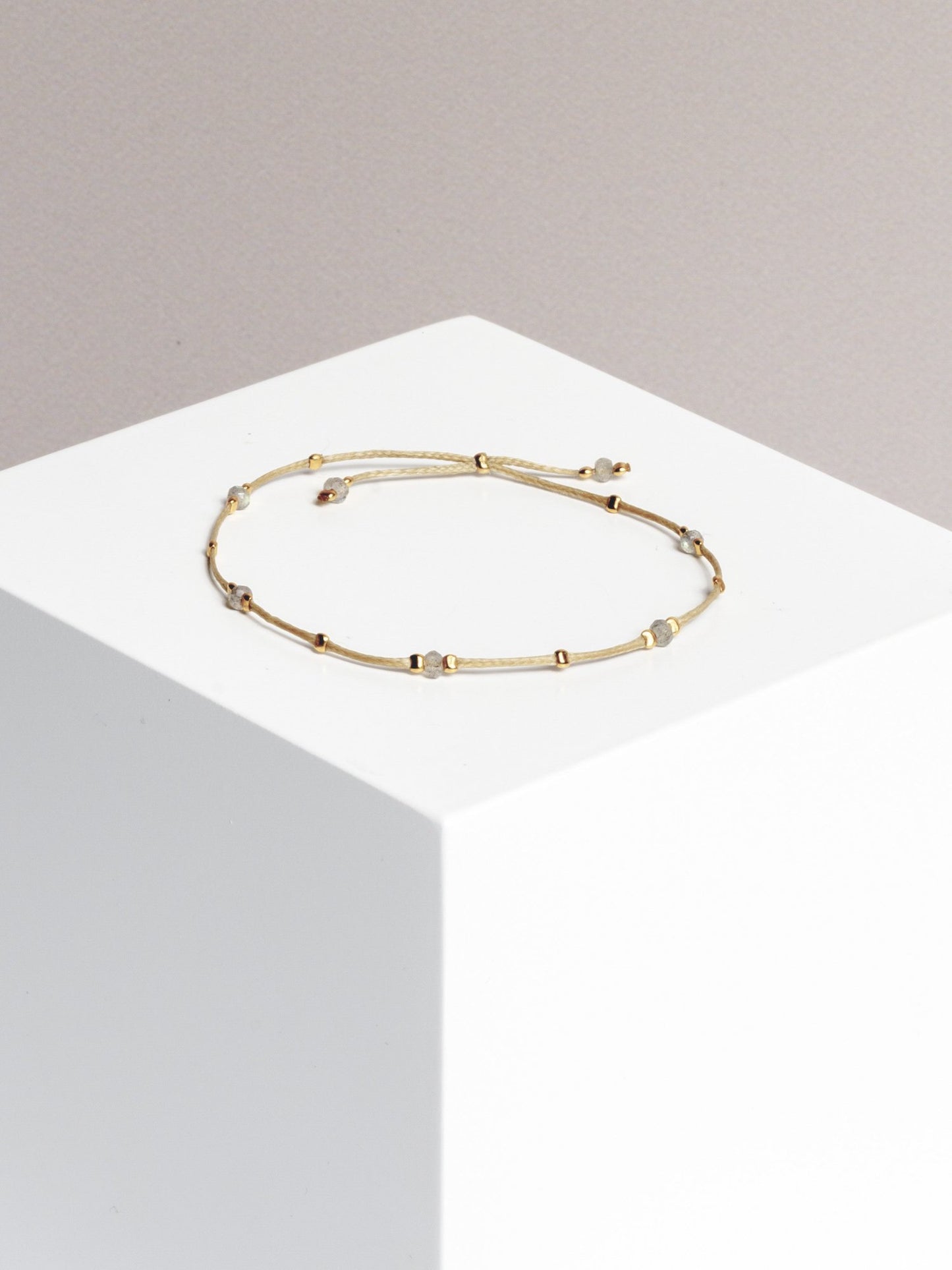 bracelet - CRYSTAL DOTS - labradorite