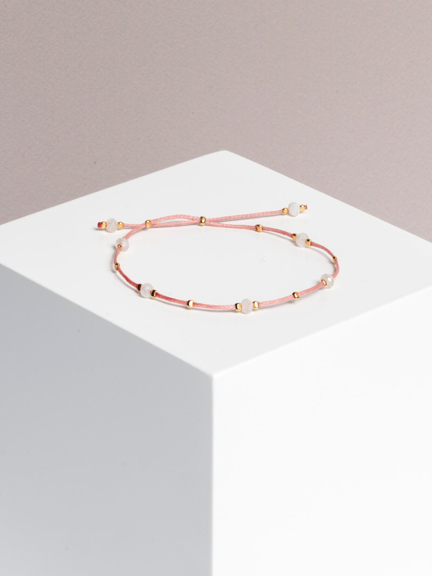 bracelet - CRYSTAL DOTS - moonstone