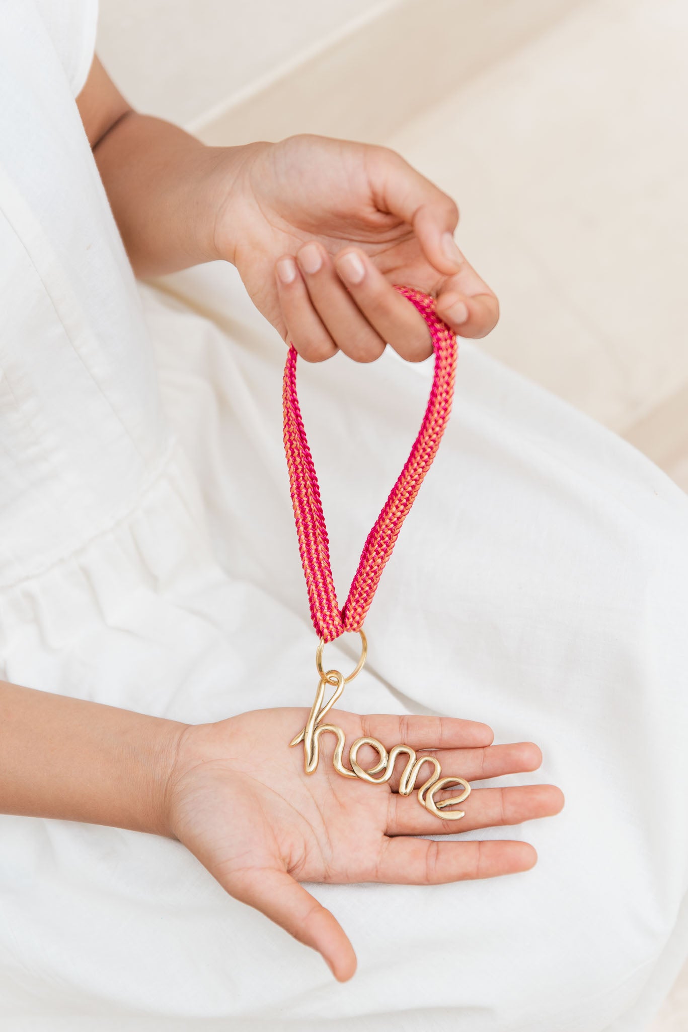 keychain band - FATIMA mini - pink love - sale