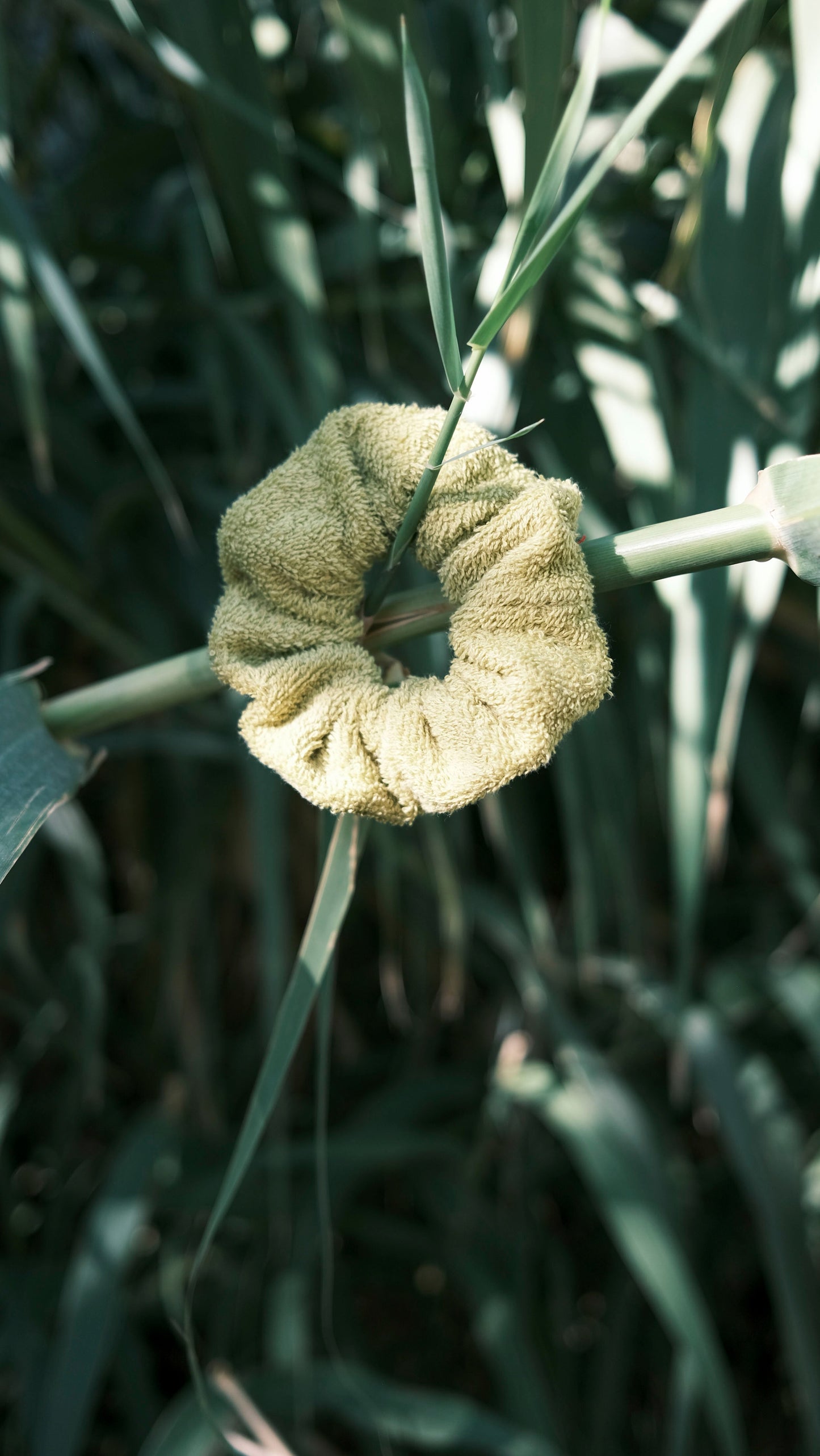 scrunchie - MEDINA terry - pistachio - sale