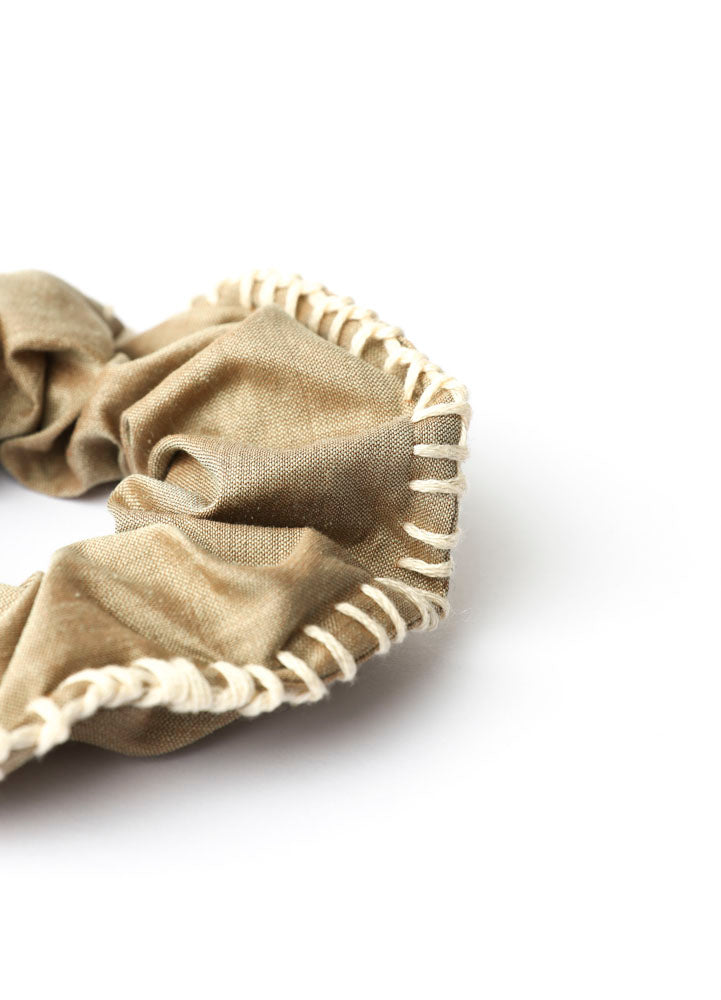 scrunchie - MEDINA - silk - pine hbik