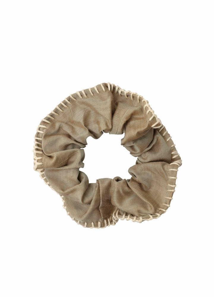 scrunchie - MEDINA - silk - pine hbik