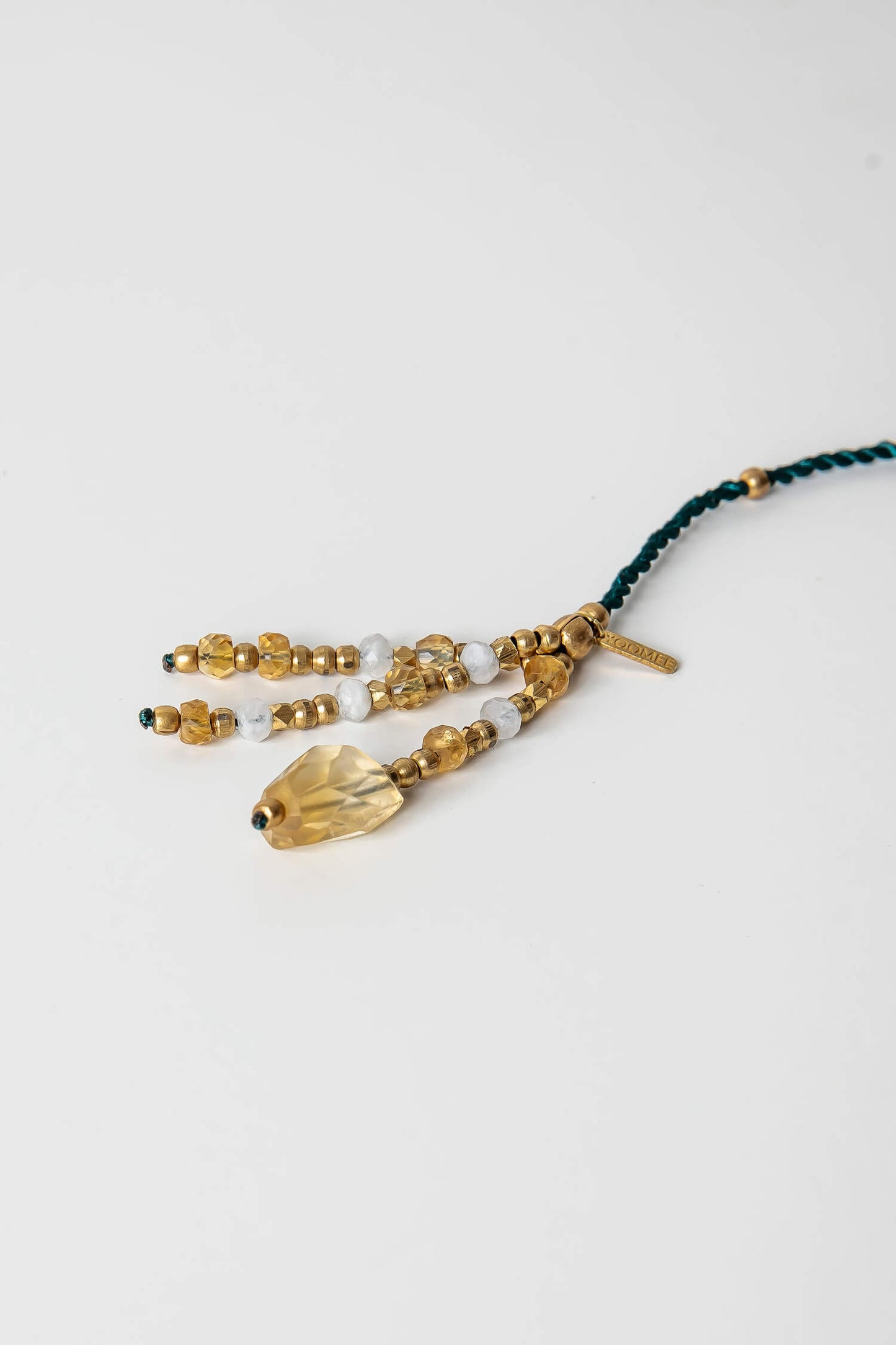 bookmark - NIMDIKI - stone tassels - citrine