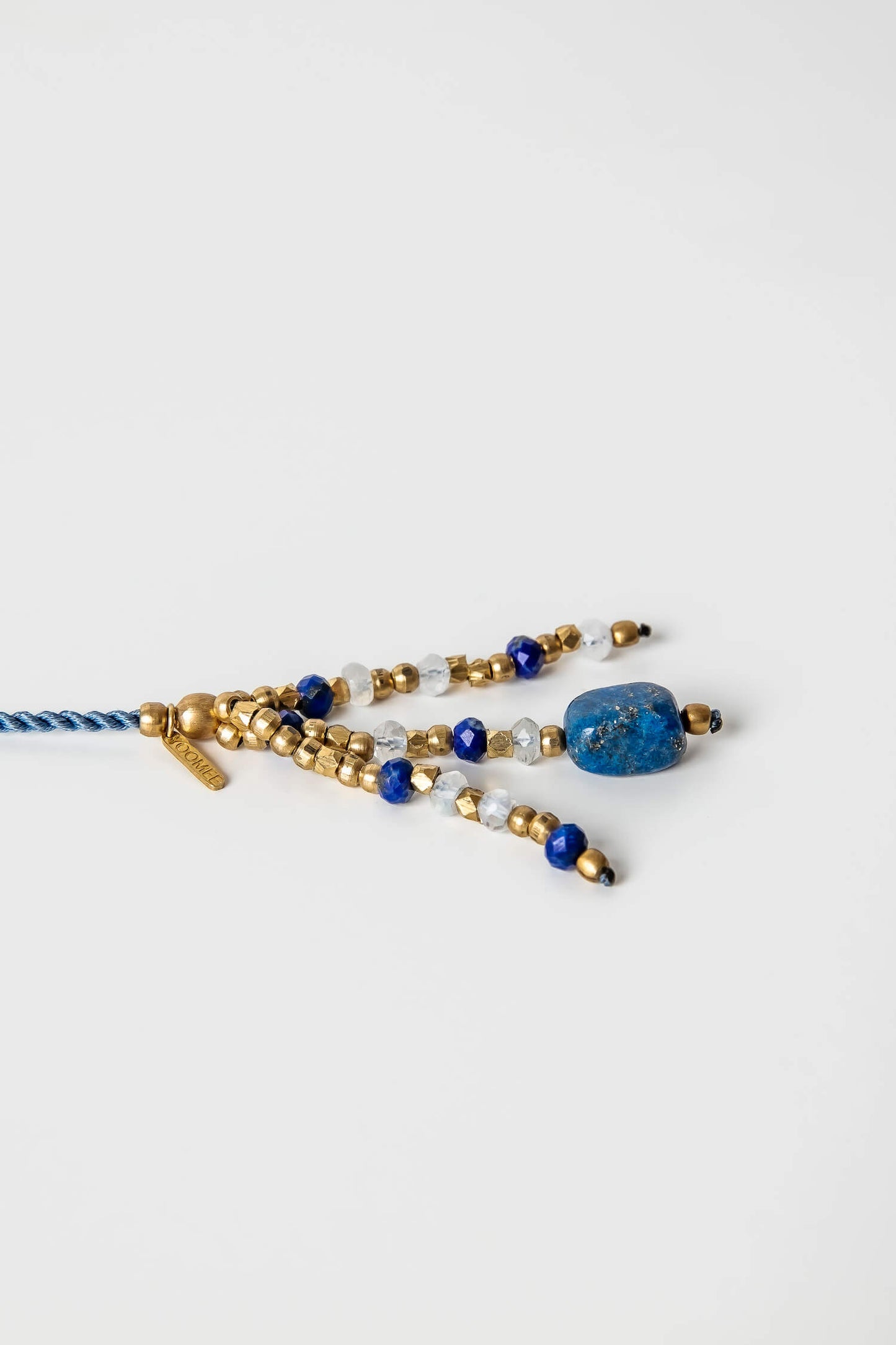 bookmark - NIMDIKI - stone tassels - lapislazuli