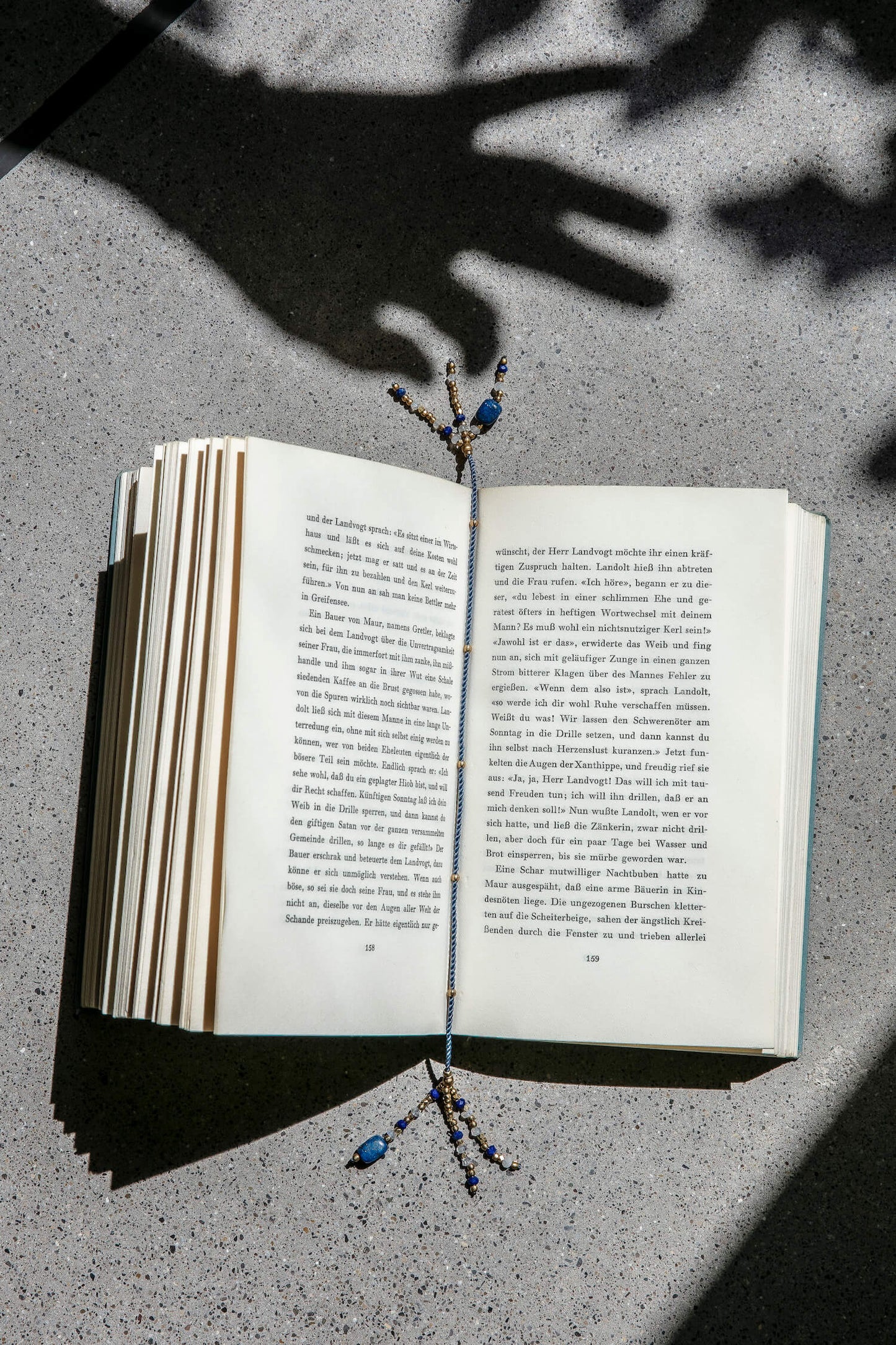 bookmark - NIMDIKI - stone tassels - carnelian