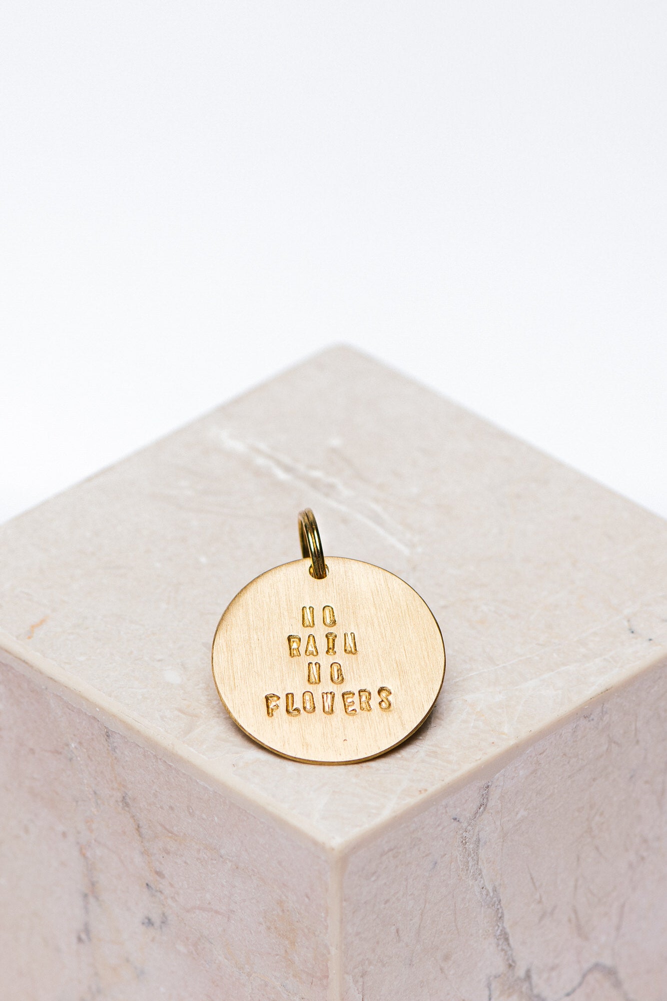 key tag no rain no flowers YOOMEE STORE