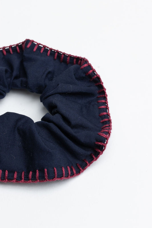 scrunchie - MEDINA cotton - marine hbik