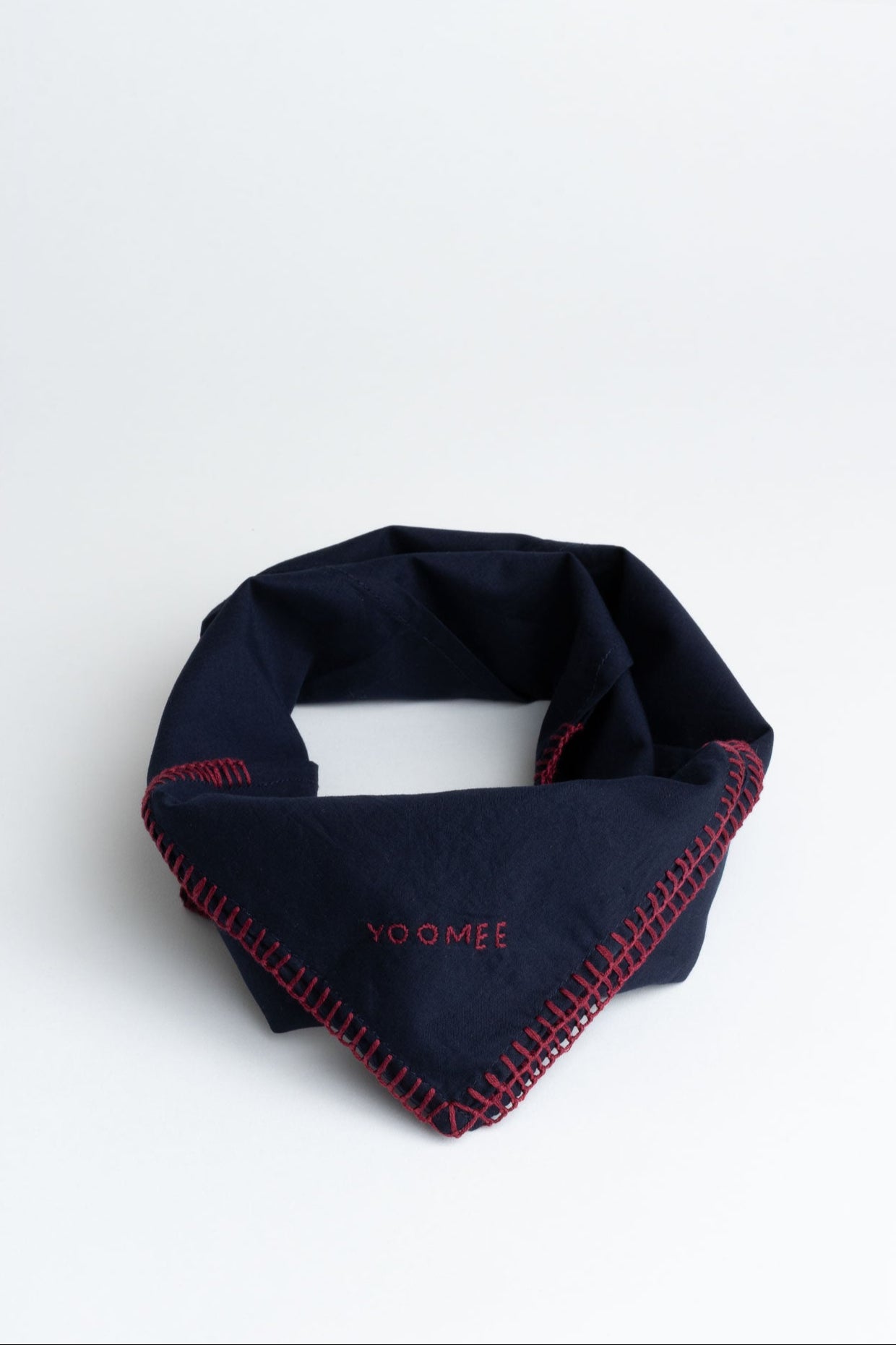scarf - AZIZA cotton - marine, bordeaux