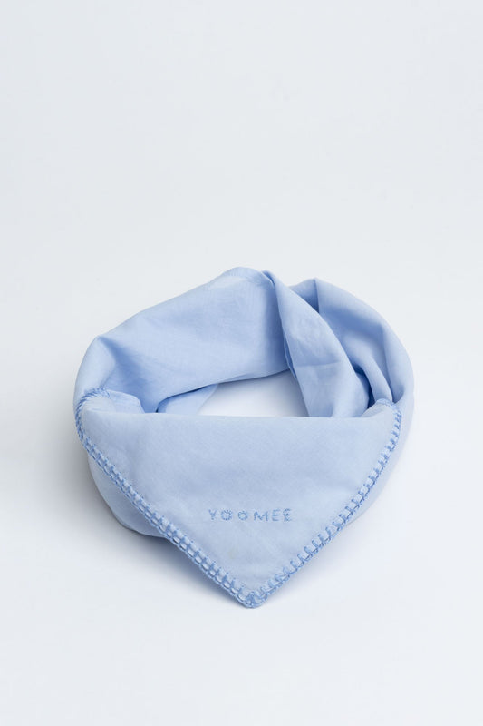 scarf - AZIZA cotton - light blue