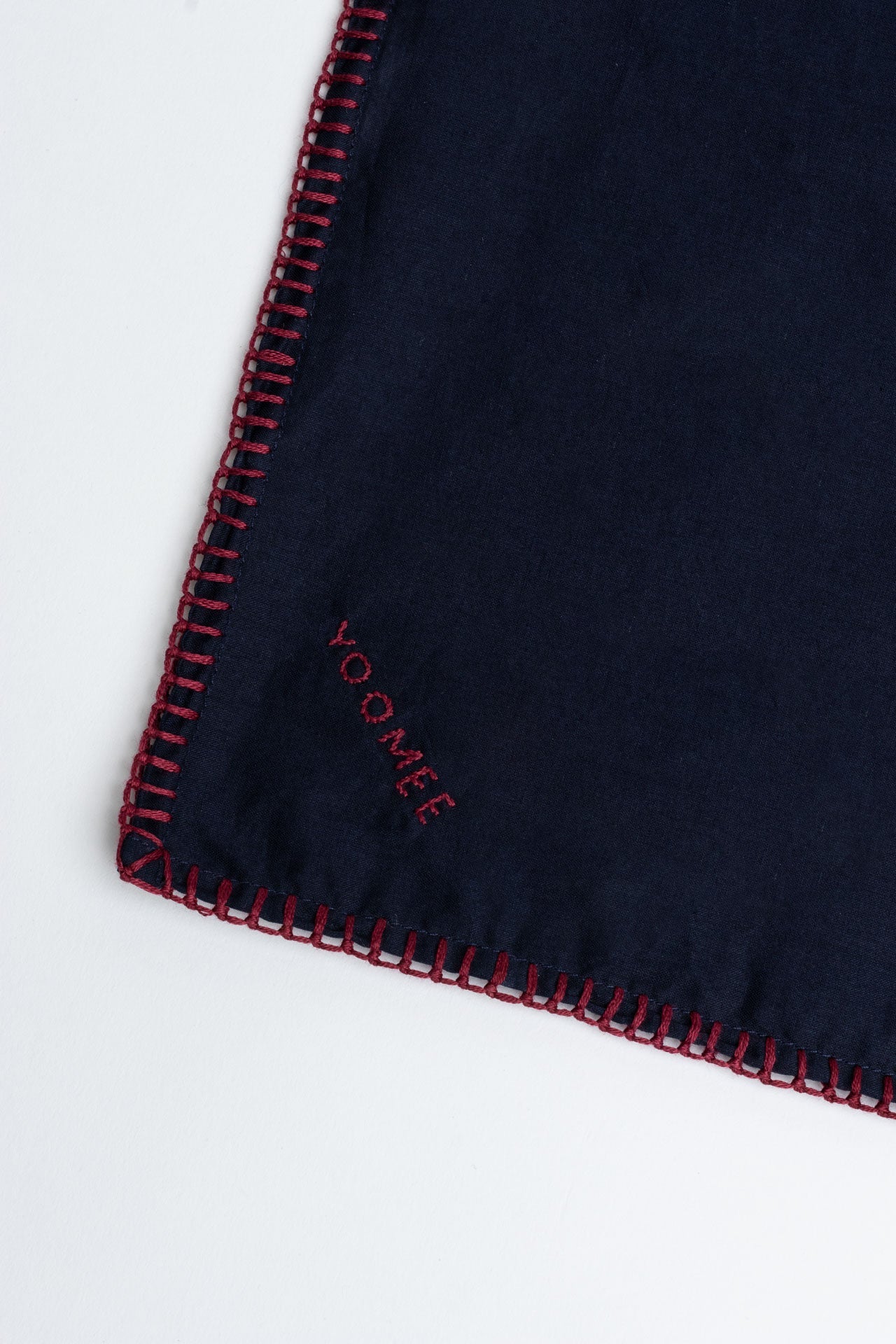 scarf - AZIZA cotton - marine, bordeaux