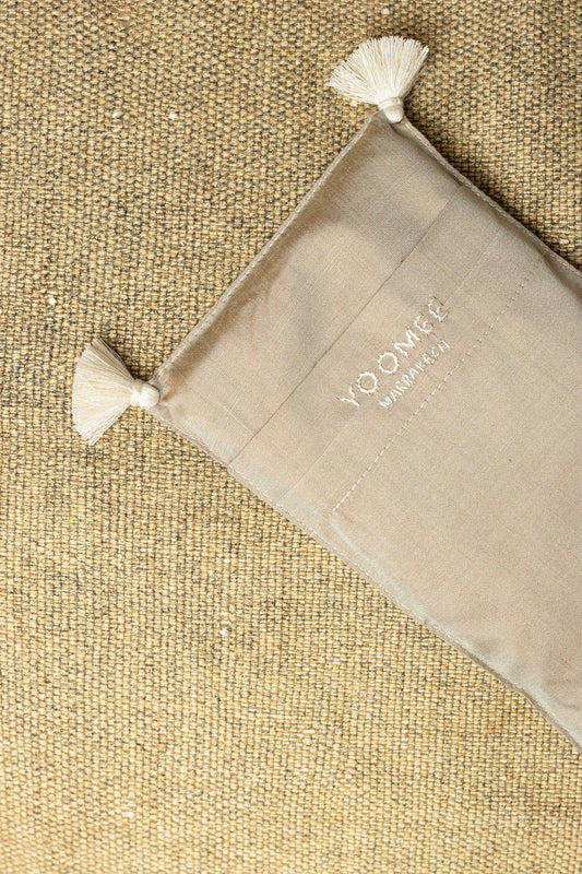 eye pillow - RAHA tassels - pine