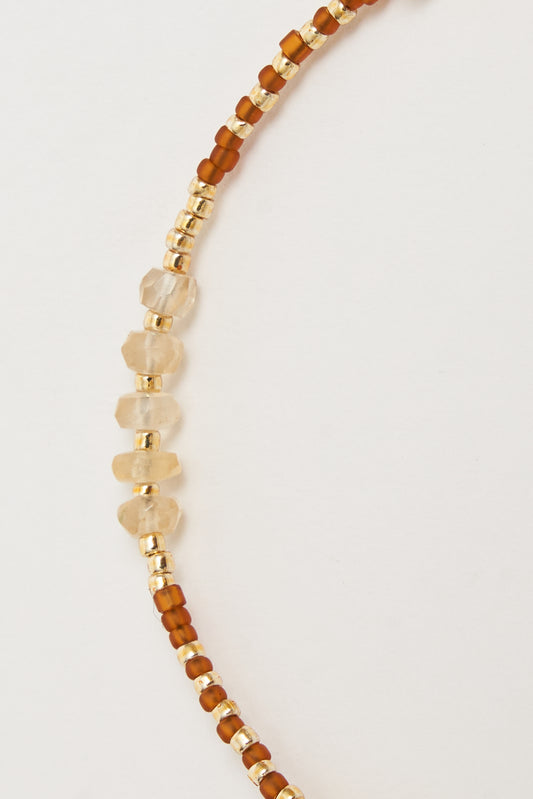 bracelet - DINA citrin - amber