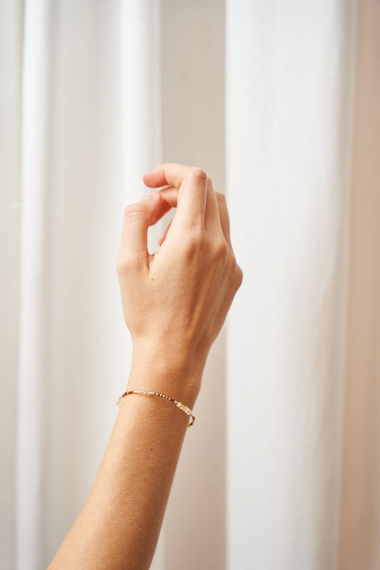 bracelet - DINA citrin - amber