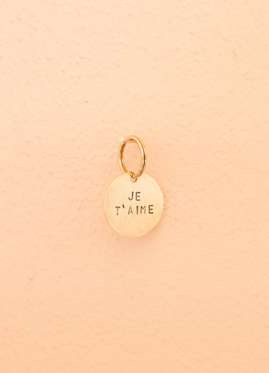 key tag - mini - je t'aime