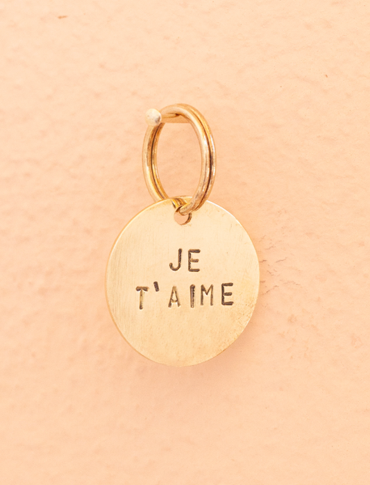 key tag - mini - je t'aime